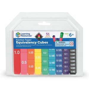 Learning Resources Кула от кубчета - Еквивалентни дроби, фракционна