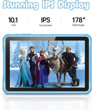 Таблет Pritom K10, 10'', Quad Core, 64 GB, 4 GB RAM, Android, 13, IPS, 7731E Quad Core, задна камера 8 MP, предна камера 2 MP, син