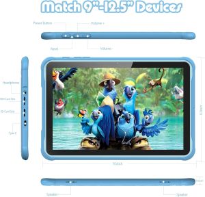 Таблет Pritom K10, 10'', Quad Core, 64 GB, 4 GB RAM, Android, 13, IPS, 7731E Quad Core, задна камера 8 MP, предна камера 2 MP, син