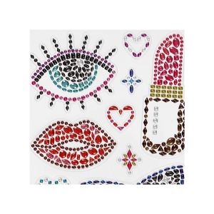 Creativ Company Стикери Готови за парти, диамантени, 10 х 16 cm, 1 лист