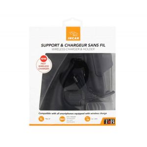 TNB Поставка за телефон за кола, 3 в 1, с безжично зареждане