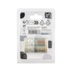 Craft ID Тиксо, с мотиви за декорация, дължина 3 m, 3 броя, винтидж