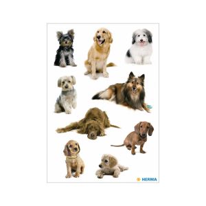 Herma Самозалепващи се етикети Кучета, 3 листа