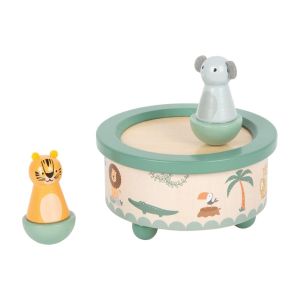 Small Foot Музикална кутия Сафари, 12 х 12 х 12 см