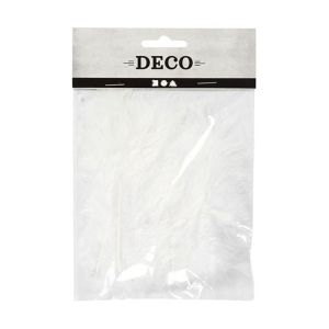 Creativ Company Пера, бели, 5 х 12 cm, 15 броя