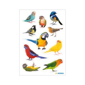 Herma Самозалепващи се етикети Птици, 3 листа