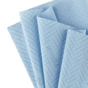 Кърпи за почистване Kimberly-Clark WypAll L10 7255 Centrefeed, на ролка, 38 х 19.5 cm, 800 къса, сини, 6 броя