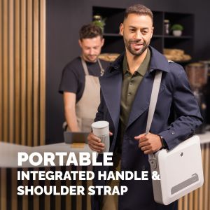 Поставка Fellowes и куфар за лаптоп Breyta, 2 в 1, бяла