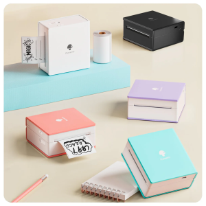 Phomemo Принтер M02-PK, преносим, мини, без мастило, розов