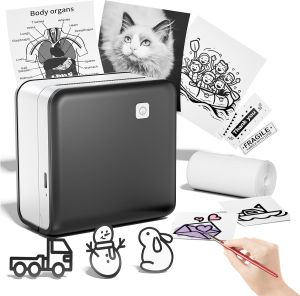 Phomemo Принтер M02 PRO-BK, преносим, мини, без мастило, черен