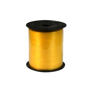 Лента-панделка, гланц, 0.5 cm, 200 m, жълта