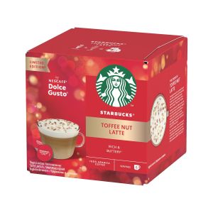 Starbucks Кафе капсула Dolce Gusto Toffee Nut Latte, Limited Edition, 12 броя за 6 напитки