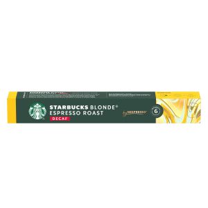 Starbucks Кафе капсула Blonde Espresso Roast Decaffeinato, безкофеиново, 10 броя