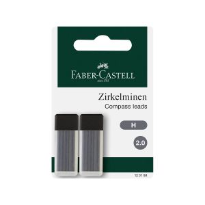 Faber-Castell Мини графити, H, 2 mm, 2 х 6 броя, в блистер