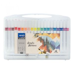 Маркери акрилни Spree Artist Soft Brush, 48 цвята