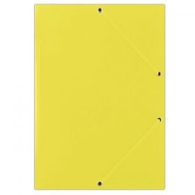 Папка картонена с ластик Donau 3 капака Жълт