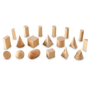 Learning Resources Геометрични фигури, дървени, 19 вида