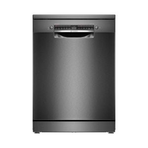 Съдомиялна машина Bosch SMS4EMC06E, свободностояща, серия 4, със защита от отпечатъци, за 14 комплекта, 60 cm, черен инокс