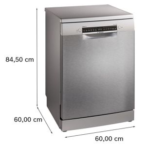 Съдомиялна машина Bosch SMS4EMI06E, свободностояща, серия 4, със защита от отпечатъци, за 14 комплекта, 60 cm