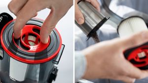 Прахосмукачка Bosch Unlimited 7 ProAnimal BBS711ANM, акумулаторна, червена