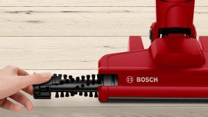 Прахосмукачка Bosch BBHF214R, серия 2, вертикална, акумулаторна, червена