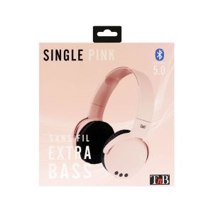 TNB Слушалки Discover, с микрофон, с Bluetooth, розови