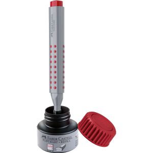Faber-Castell Маркер за флипчарт Grip, объл, червен