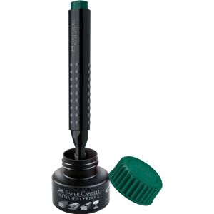 Faber-Castell Перманентен маркер Grip, със скосен връх, зелен