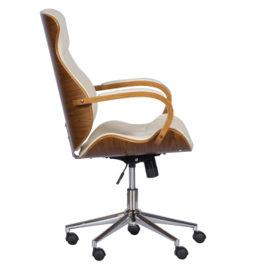 Президентски офис стол Carmen 6402 - орех-крем