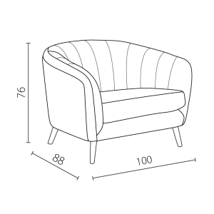 Кресло GRETA - тревистозелено HLR