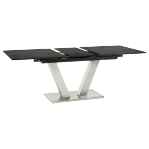 Разтегателна трапезна маса DUKLA - черна