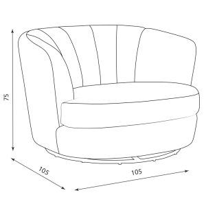 Кресло VIGO - светлочервен HLR