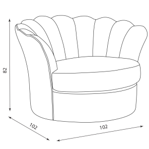 Кресло ARNE - сив HLR