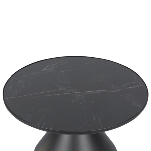 Холна маса ZARY 2 - бяла - черна