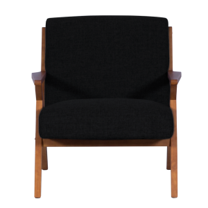 Кресло MAURO - орех - черен