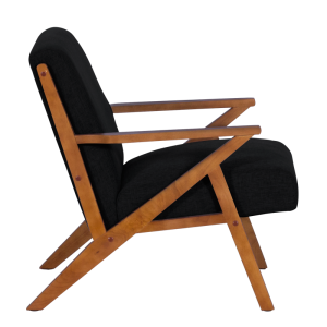 Кресло MAURO - орех - черен