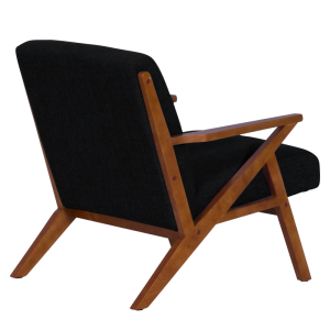 Кресло MAURO - орех - черен