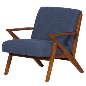 Кресло MAURO - орех - син