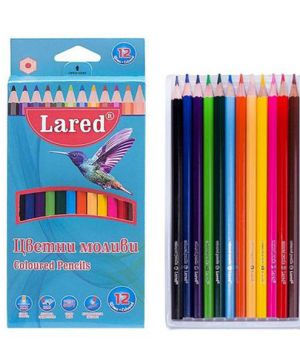 Цветни моливи Lared 12 цвята дълги