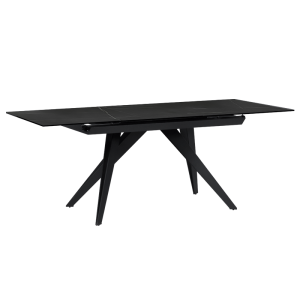 Разтегателна трапезна маса KONIN - черна
