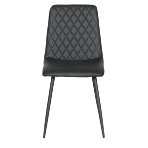 Трапезен стол MONZA еко кожа - черен