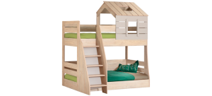 Двуетажно детско легло MY HOUSE - ляво