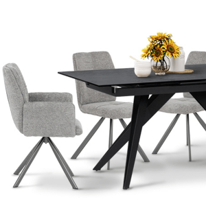 Трапезен стол BURY 2 - сив R 07