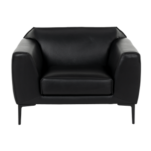 Кожен фотьойл RONDE LUX -1 - черен