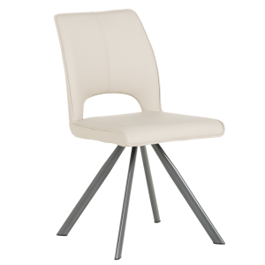 Трапезен стол CRAVEN 2 силиконова кожа - капучино 04