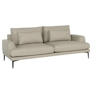 Кожен диван - тройка GRASTEN LUX  - бежов