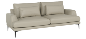 Кожен диван - тройка GRASTEN LUX  - бежов