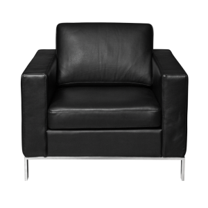 Кожен фотьойл STEGE LUX - черен