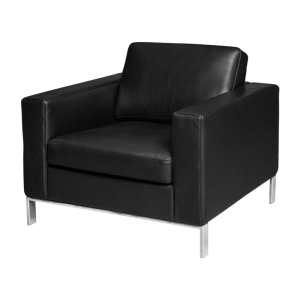 Кожен фотьойл STEGE LUX - черен