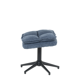 Кресло с табуретка JANET - синьо